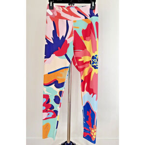 LOONY LEGS LONDON Leggings Flower Splash Women’s Large Yoga Pants